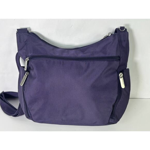 Travelon Anti-Theft Classic Crossbody Bucket Bag Purple Travel Vacation - Picture 4 of 16